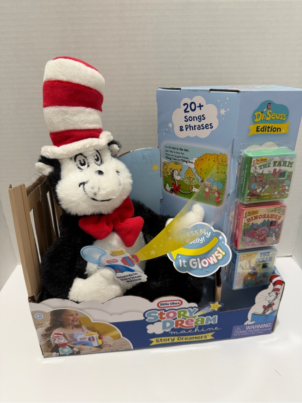 Cat in the Hat Plush Story Toy - Red & White Hat
